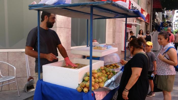 Mersinde dikenli incir tezgahlarda yerini ald