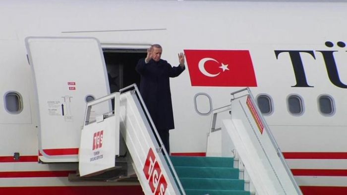 Cumhurbakan Erdoan, Almanya'ya gitti