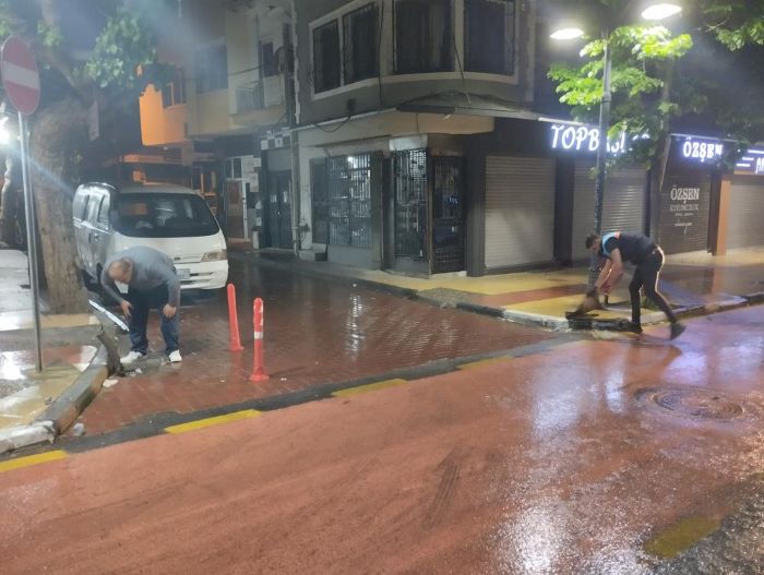 Manisa Bykehir ekiplerinden frtna ve ya mesaisi