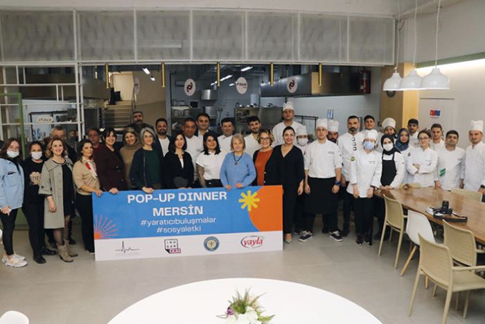 Mersin’de ’Pop-Up Dinner’ etkinlii