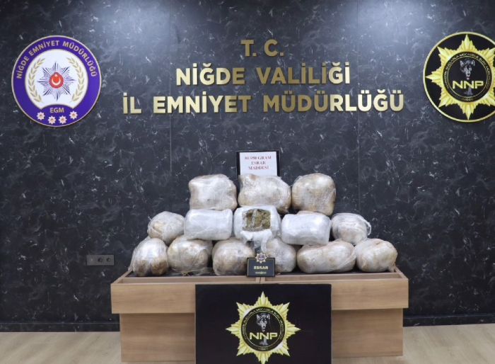 Trn kasasnda 86 kilo 950 gram esrar ele geirildi