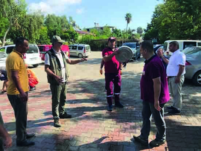 Anamur’da kyllere yangna ilk mdahale iin su tankeri datld  