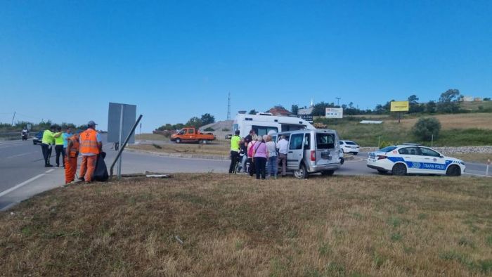 Sinop'ta trafik kazas