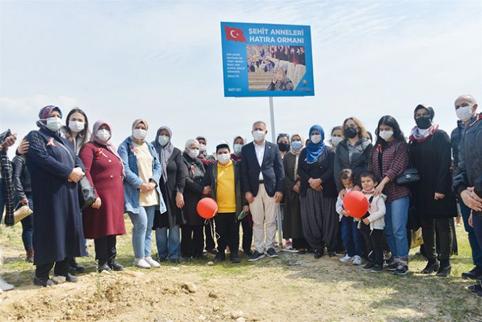 Mersinde ehit Anneleri Hatra Orman oluturuldu