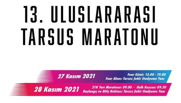 Bykehir, 28 Kasmda 13. Uluslararas Tarsus Yar Maratonu gerekletirecek