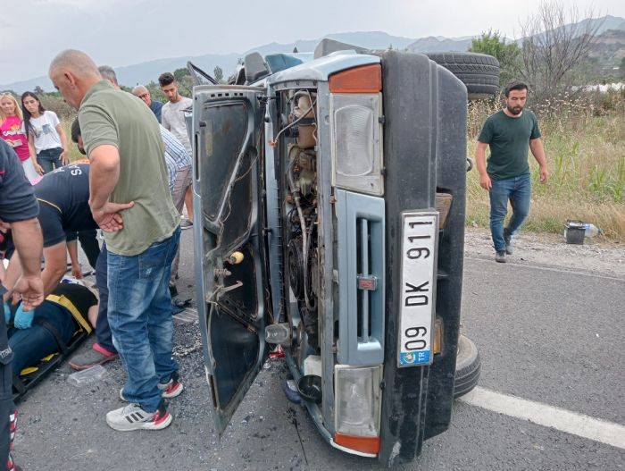 Aydn’da trafik kazas: 2 yaral