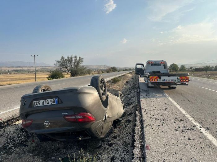 Burdur-Fethiye karayolunda otomobil takla att: 5 yaral