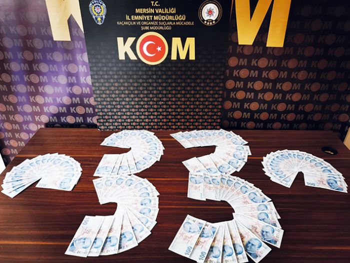 Mersin’de 10 bin 300 lira sahte para ele geirildi