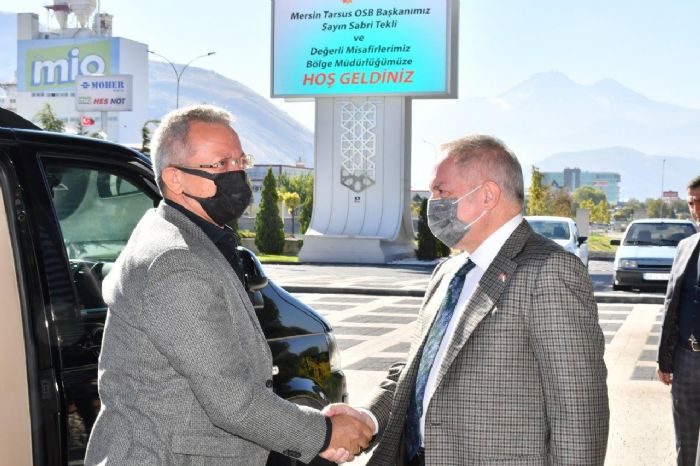 Kayseri ve Mersin Tarsus OSB heyetleri Kayseride bir araya geldi