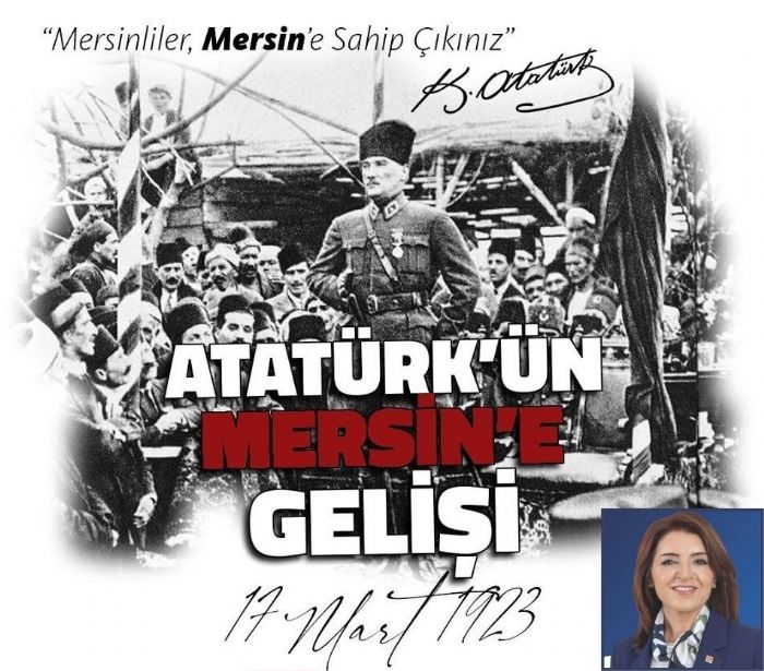 Glcan K'tan Atatrk'n Mersin'e Geliinin 102. yl dnmne zel mesaj