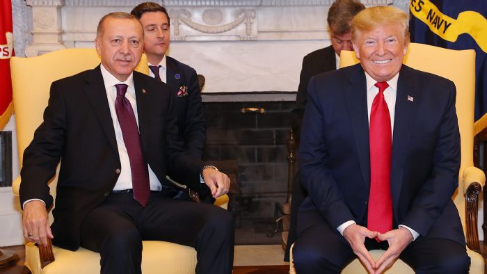 Cumhurbakan Erdoan, Donald Trump ile grt