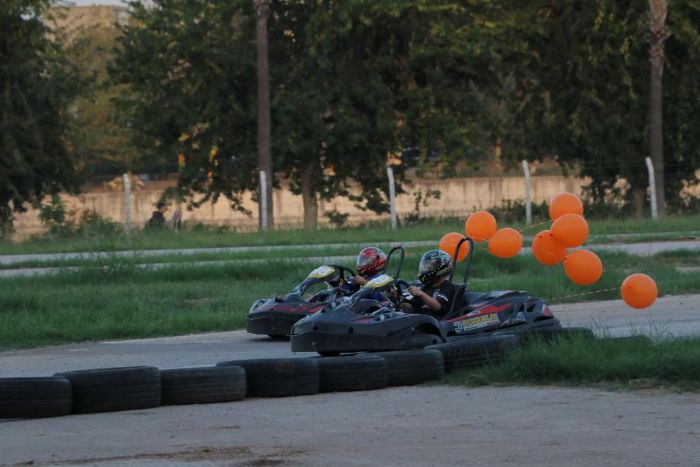 Lsemi savas ocuklar karting sevinci yaad