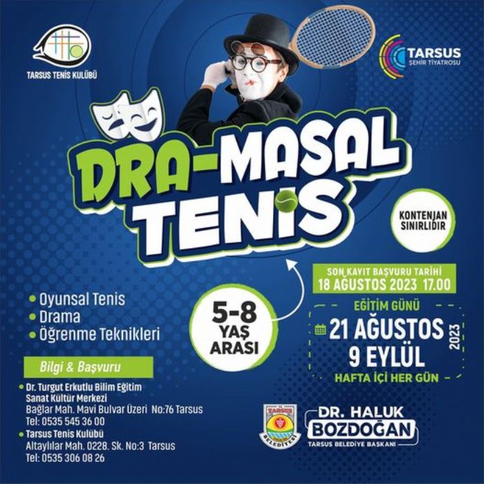 ocuklar iin DRA-MASAL Tenis Kurus Kaytlar Balad