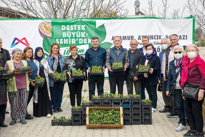 Anamur, Aydnck ve Bozyazdaki reticilere passiflora fideleri datld