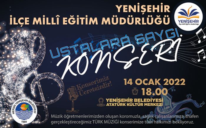 Yeniehirde salk alanlarna ithafen konser