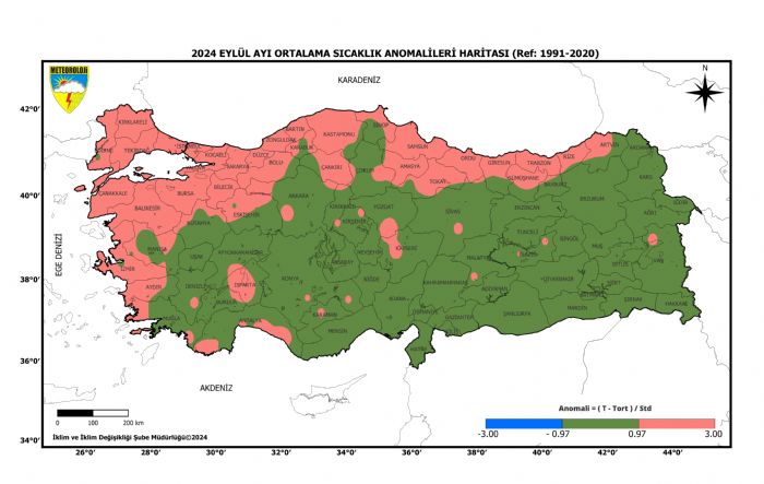 53 yln en scak 7'nci eyll ay