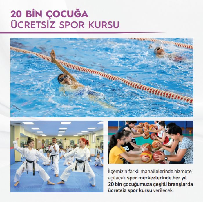 20 bin ocuk ve 10 bin kadn cretsiz spor kurslarndan yararlanacak