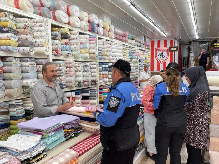 Samsun polisinden lkadm ve Tekkeky'de farkndalk eitimi