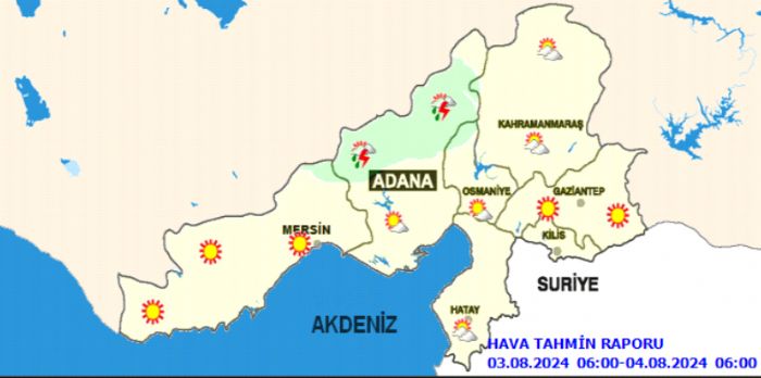 Mersin'de hava durumu