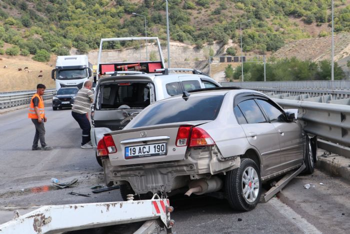 Samsun'da viyadkte kaza