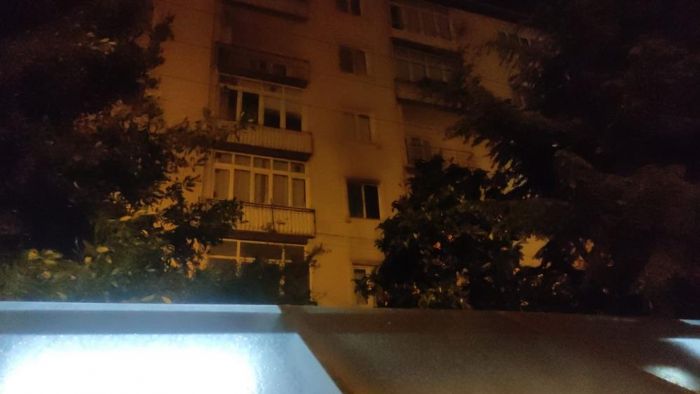 Orhangazi'de apartman dairesinde yangn