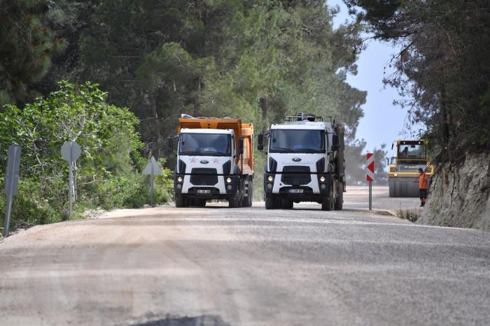 Bykehir Belediyesi, krsalda asfalt sezonuna Erdemliden balad