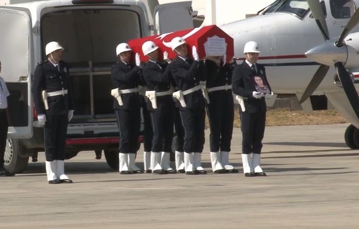 Frat Kalkannda ehit olan polisin naa memleketine uurland