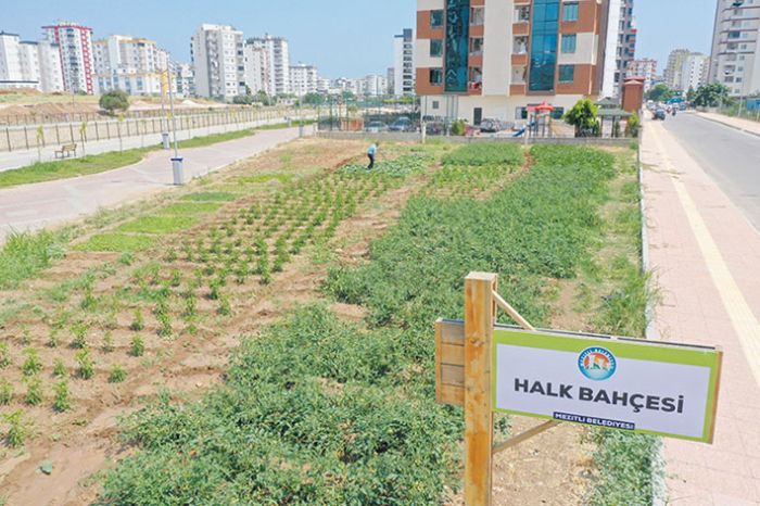 Mezitli Belediyesinden ihtiya sahipleri iin Halk Bahesi