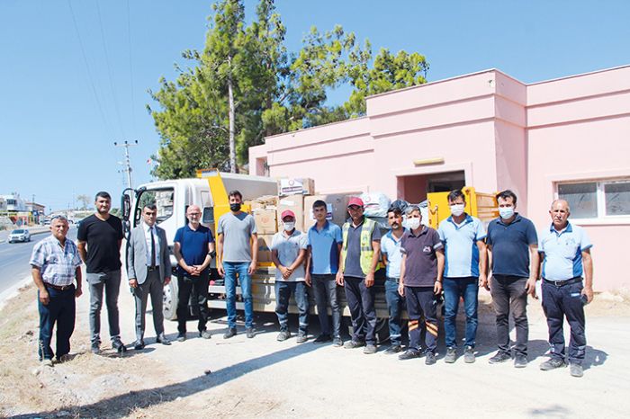 Mersin Barosundan Aydncktaki yangnzedelere yardm eli