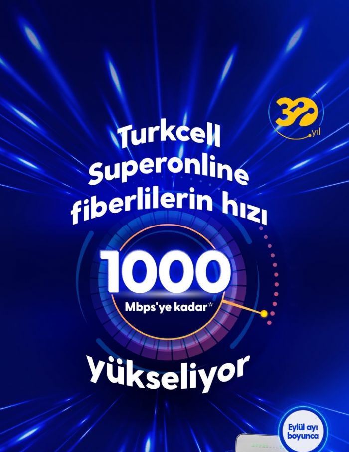 Turkcell Superonline, ev interneti hzn 1000 mbpsye kadar kard