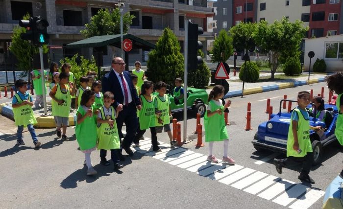 Mersinde 10 bin ocua trafik eitimi