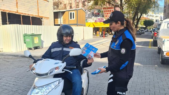 Motosiklet srclerine Trafik Kurallar Hayat Kurtarr projesi anlatld