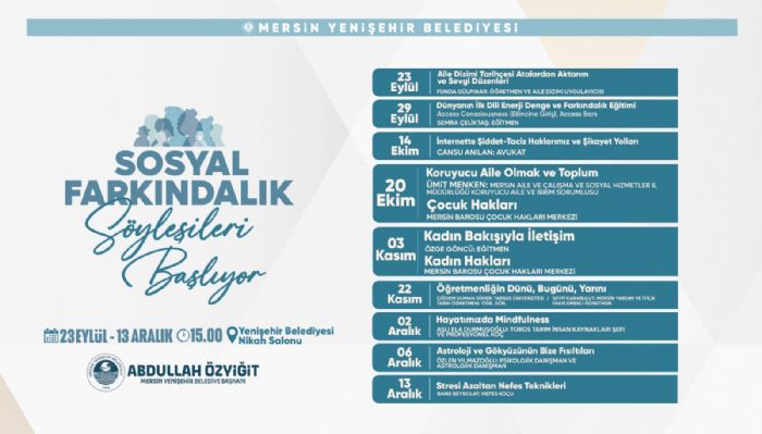 Yeniehir Belediyesi Sosyal Farkndalk Syleileri balyor