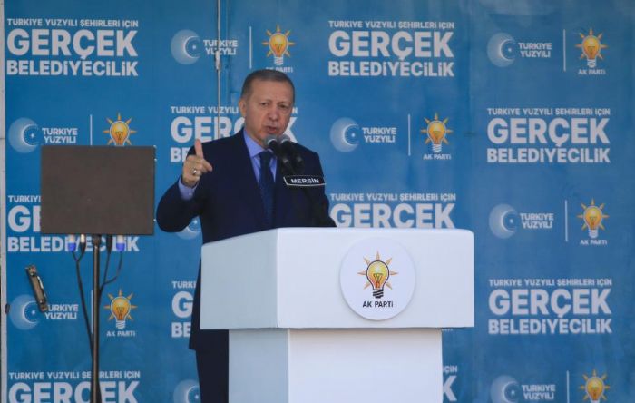 Cumhurbakan Recep Tayyip Erdoan, Mersin mitinginde konuuyor 