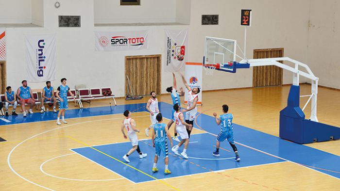 niversiteleraras Basketbol 1. Lig Msabakalar MEܒnn ev sahipliinde balad