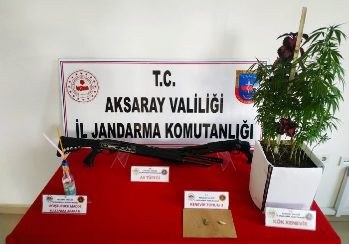 Jandarmadan uyuturucu ve kaak silah operasyonu