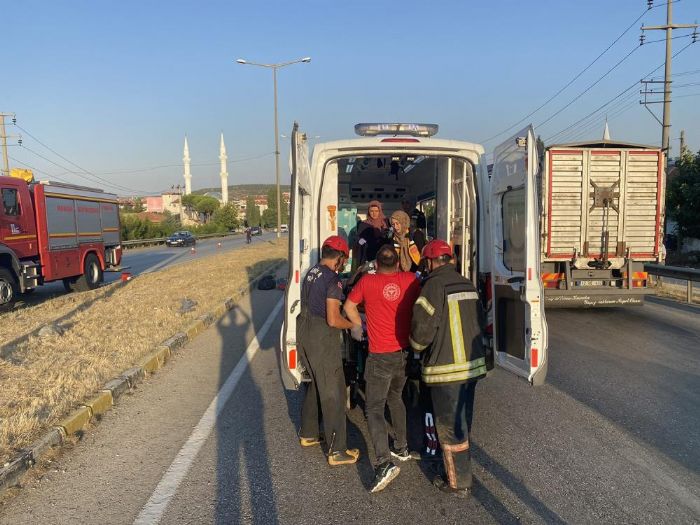 Manisa'da motosiklet kazas