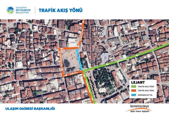 Sakarya Bykehir'den uyar: Bankalar Caddesi trafie kapanyor   