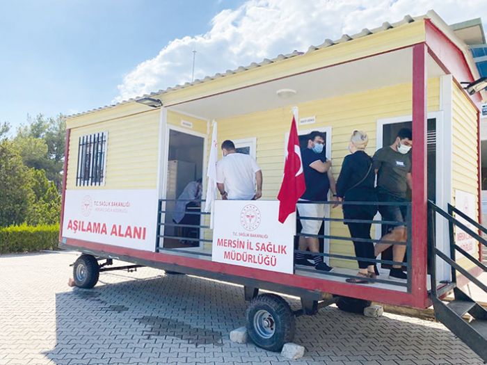 Mobil A ekibi iftlikky Yerlekesinde yerini ald