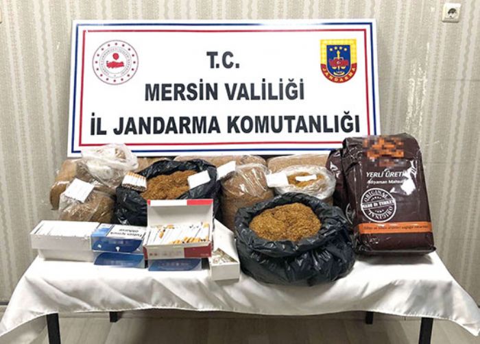 Mersin’de kaak sigara satan kii yakaland