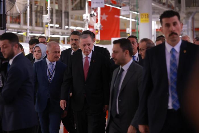 Cumhurbakan Erdoan  otomotiv ihracat hakknda konutu