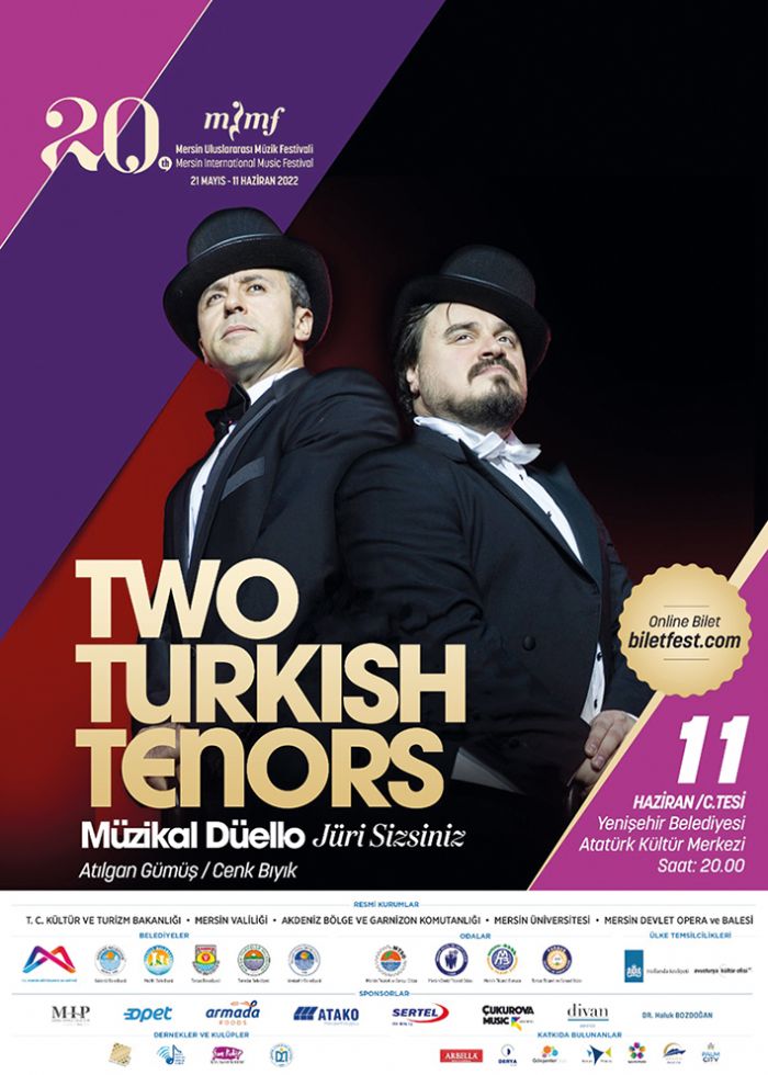 Two Turkish Tenors Mzikal Dello oyunuyla Mersinde