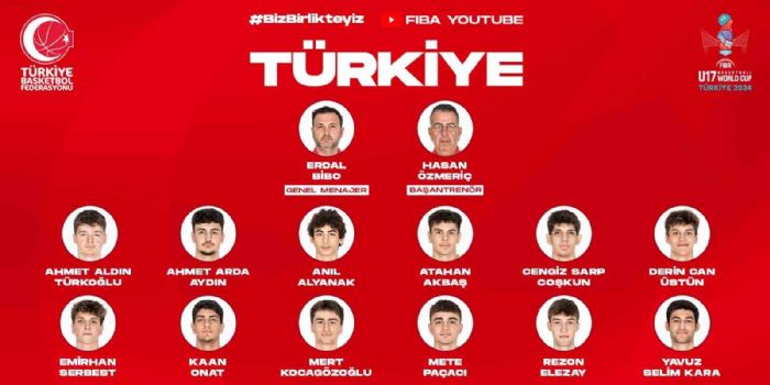 FIBA U17 Basketbol Dnya Kupasnda Millilerin 12 kiilik kadrosu belli oldu