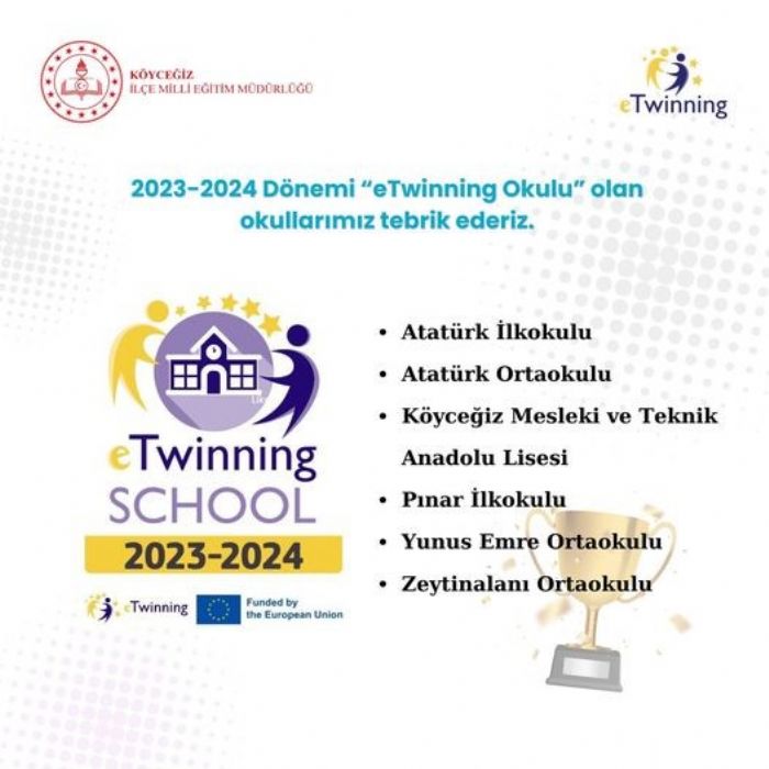 6 okul eTwinning okulu seildi