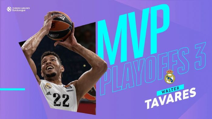 THY Euroleague play-off 3. malarnn MVP’si Walter Tavares oldu