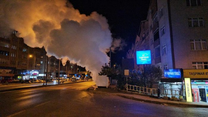 Karadeniz Ereli'de patlama sesi sonras kaldrmdan ykselen buhar korkuttu