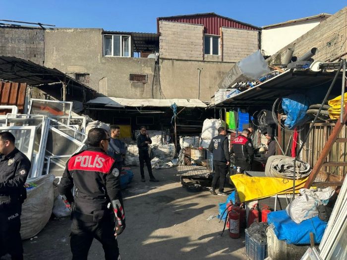 Polis ekiplerinden hurdaclara denetleme