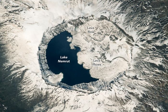 NASA astronotlar Nemrut Krater Glnn hayran oldu