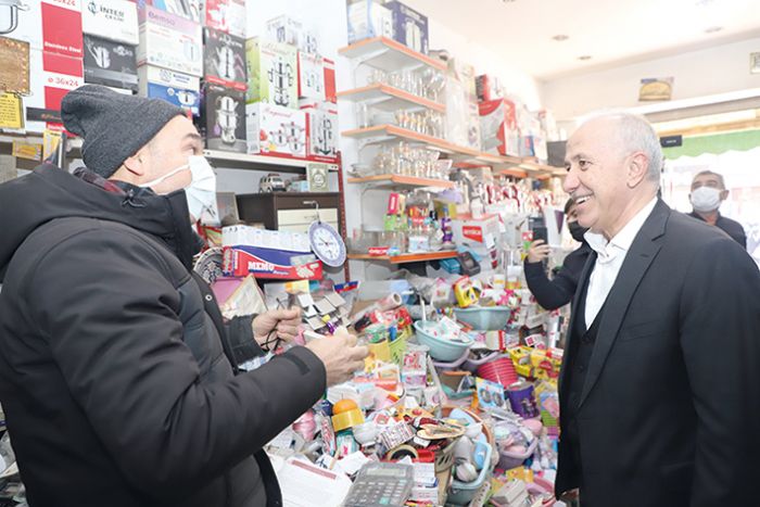 Gltak, Kuvvay Milliye Caddesi esnafn ziyaret etti