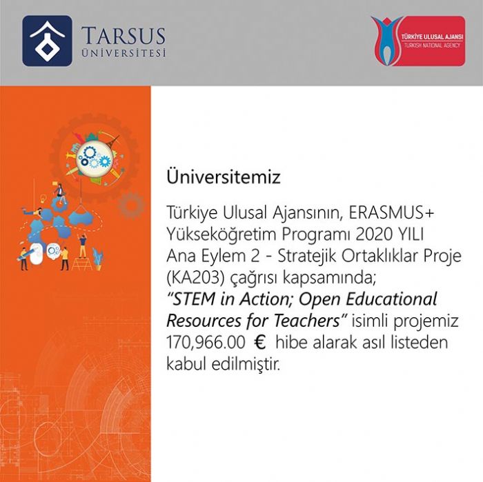 Tarsus niversitesi ’STEM In Action’ projesi ile Avrupa’da